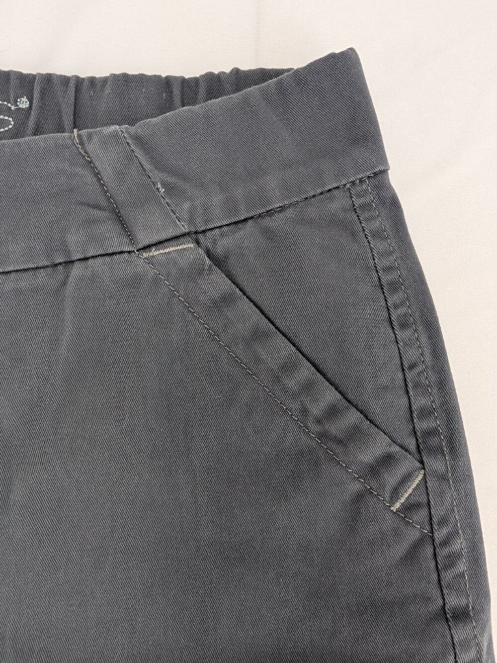 Jag Womens Shorts 4/27 Gray Classic Fit Western Glove Works Grey Stretch Waist - Picture 5 of 8